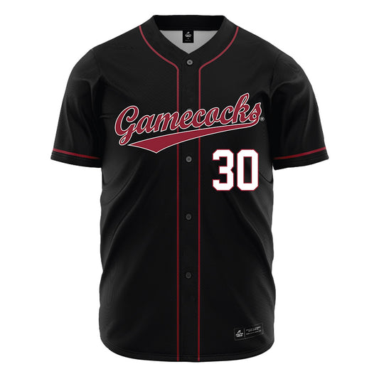 South Carolina - NCAA Baseball : Dawson Harman - Black Jersey-0