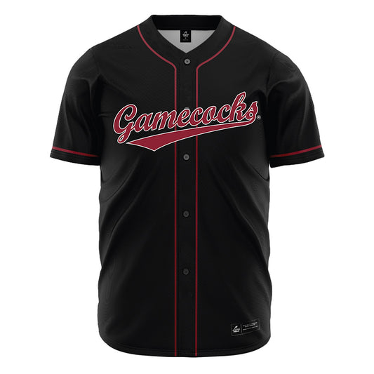 South Carolina - NCAA Baseball : Ethan Bass - Black Jersey-0