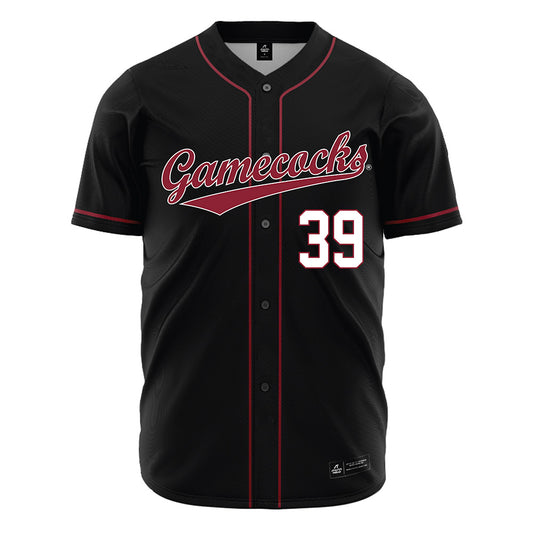 South Carolina - NCAA Baseball : Riley Goodman - Black Jersey-0
