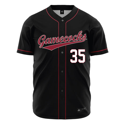 South Carolina - NCAA Baseball : Brock Johnson - Black Jersey-0