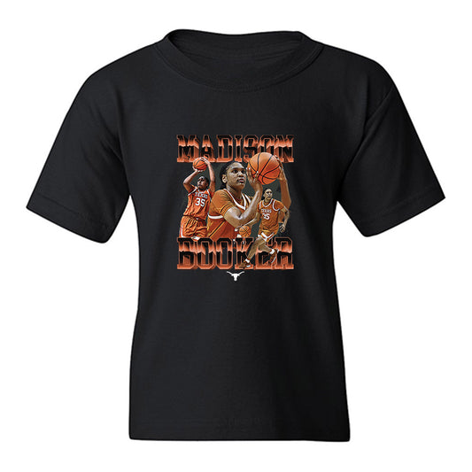 Texas - NCAA Women's Basketball : Madison Booker - Collage Youth T-Shirt-0