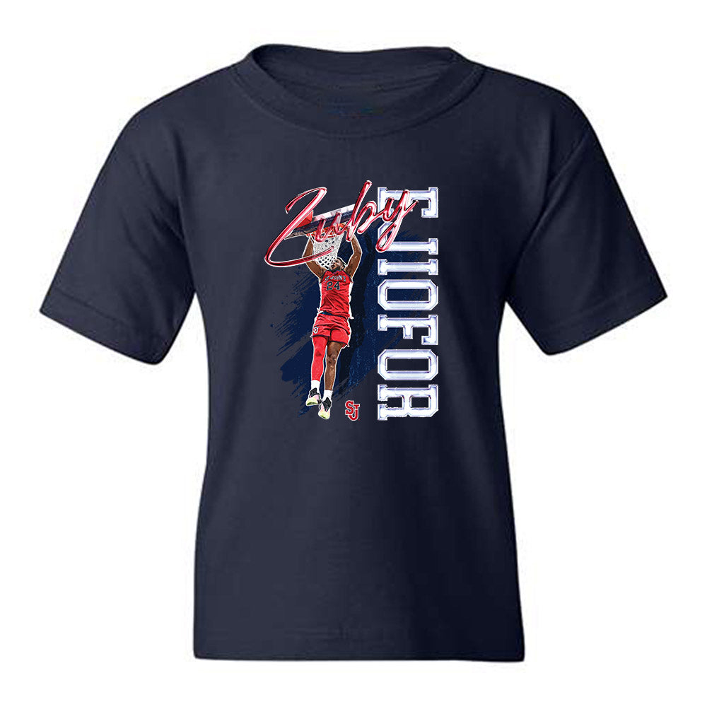 St. Johns - NCAA Men's Basketball : Zuby Ejiofor - Collage Youth T-Shirt-0