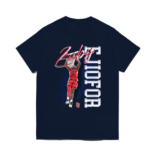 St. Johns - NCAA Men's Basketball : Zuby Ejiofor - Collage Comfort Colors T-Shirt-0