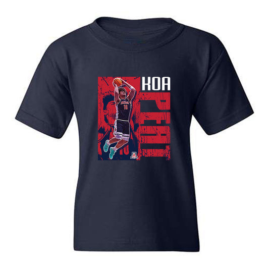 Arizona - NCAA Men's Basketball : Koa Peat - Collage Youth T-Shirt-0