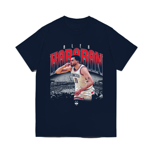 UConn - NCAA Men's Basketball : Alex Karaban - Collage Comfort Colors T-Shirt-0