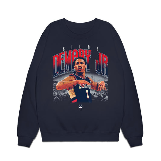 UConn - NCAA Men's Basketball : Silas Demary Jr - Collage Premium Crewneck Sweatshirt-0