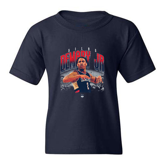 UConn - NCAA Men's Basketball : Silas Demary Jr - Collage Youth T-Shirt-0