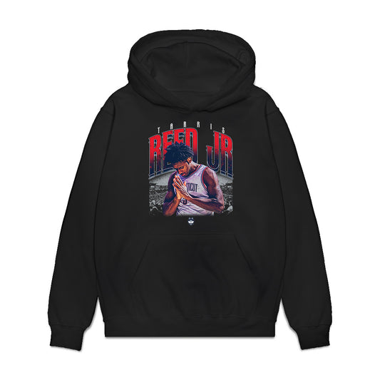 UConn - NCAA Men's Basketball : Tarris Reed Jr - Collage Premium Hooded Sweatshirt-0