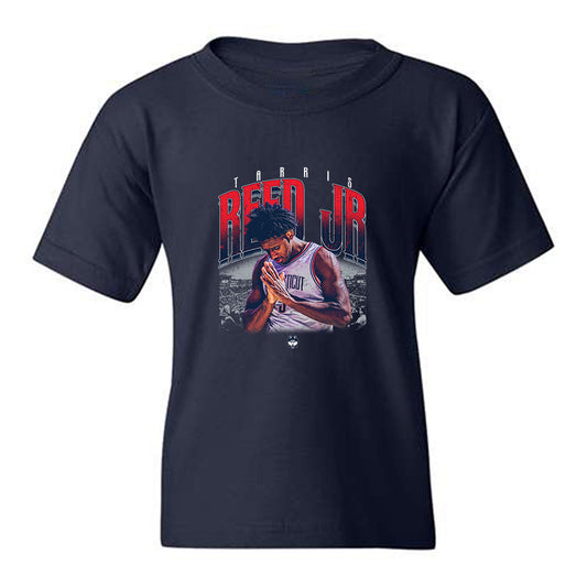 UConn - NCAA Men's Basketball : Tarris Reed Jr - Collage Youth T-Shirt-0