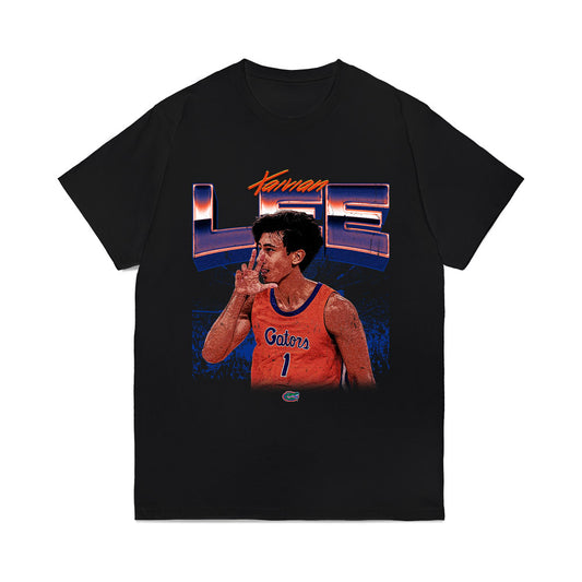 Florida - NCAA Men's Basketball : Xaivian Lee - Collage Comfort Colors T-Shirt-0