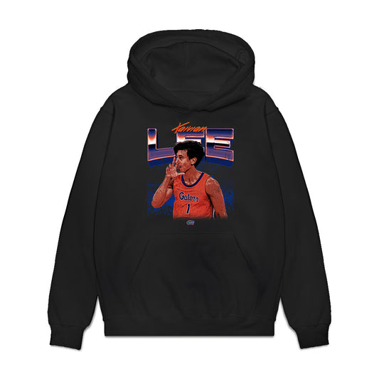 Florida - NCAA Men's Basketball : Xaivian Lee - Collage Premium Hooded Sweatshirt-0