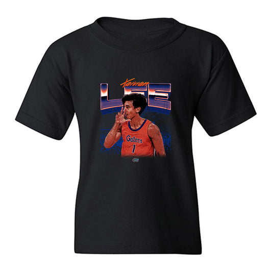 Florida - NCAA Men's Basketball : Xaivian Lee - Collage Youth T-Shirt-0