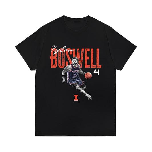 Illinois - NCAA Men's Basketball : Kylan Boswell - Collage Comfort Colors T-Shirt-0