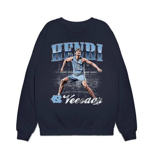 UNC - NCAA Men's Basketball : Henri Veesaar - Collage Premium Crewneck Sweatshirt-0