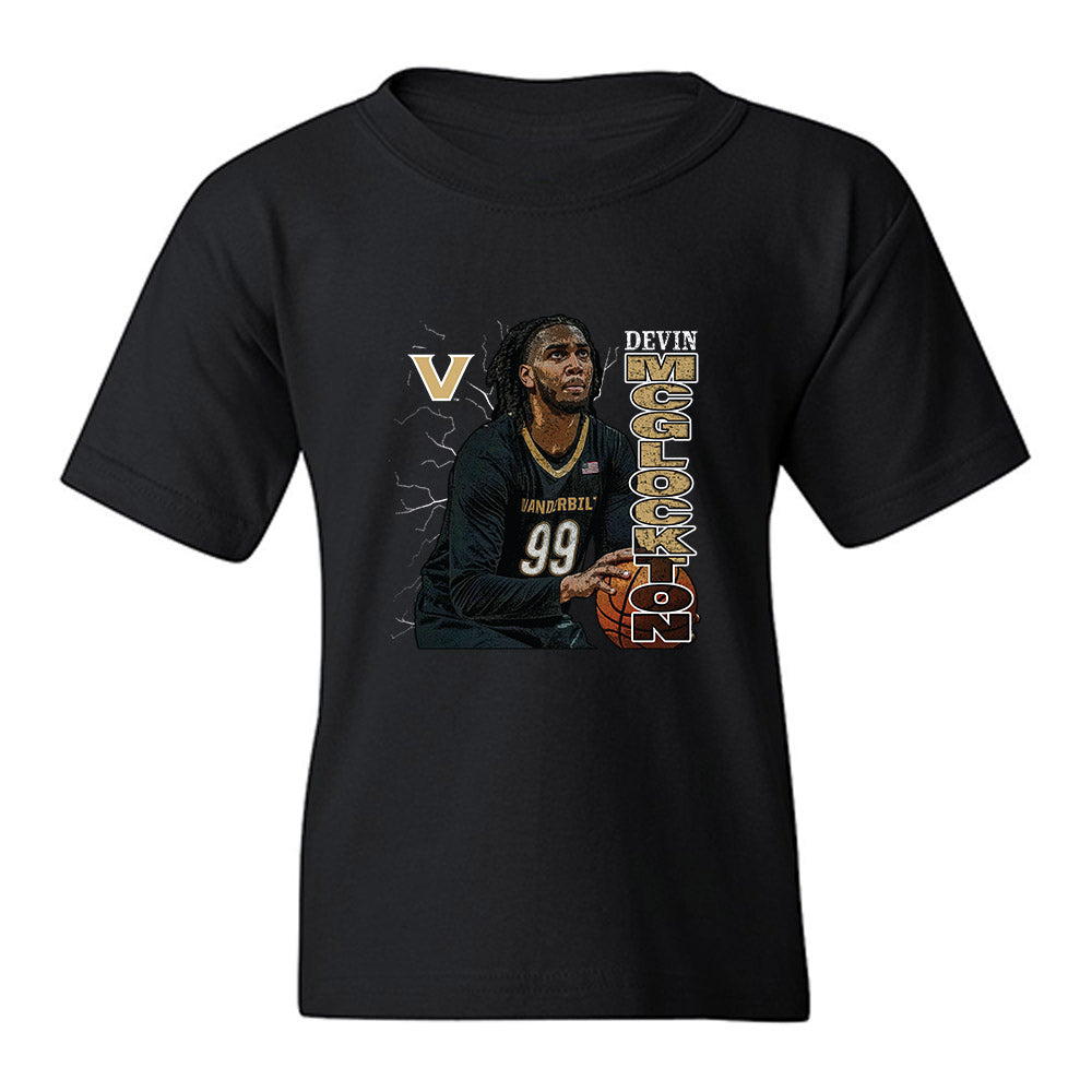 Vanderbilt - NCAA Men's Basketball : Devin Mcglockton - Collage Youth T-Shirt-0