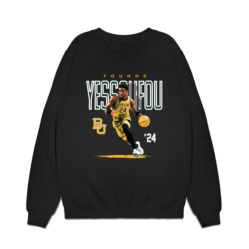 Baylor - NCAA Men's Basketball : Tounde Yessoufou - Collage Premium Crewneck Sweatshirt-0
