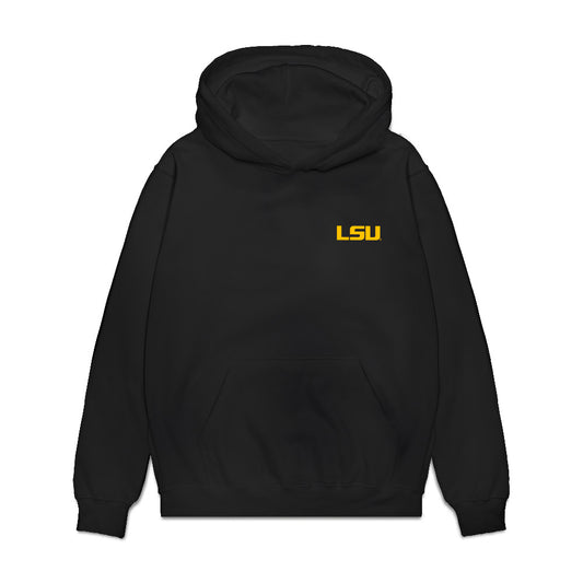 LSU - NCAA Men's Basketball : Dedan Thomas Jr. - Collage Premium Hooded Sweatshirt-0