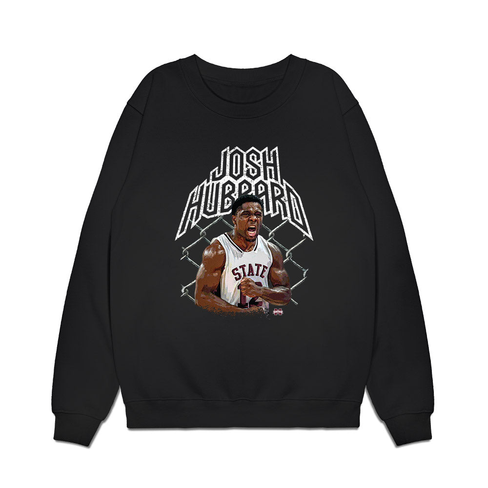 Mississippi State - NCAA Men's Basketball : Josh Hubbard - Collage Premium Crewneck Sweatshirt-0