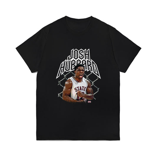 Mississippi State - NCAA Men's Basketball : Josh Hubbard - Collage Comfort Colors T-Shirt-0