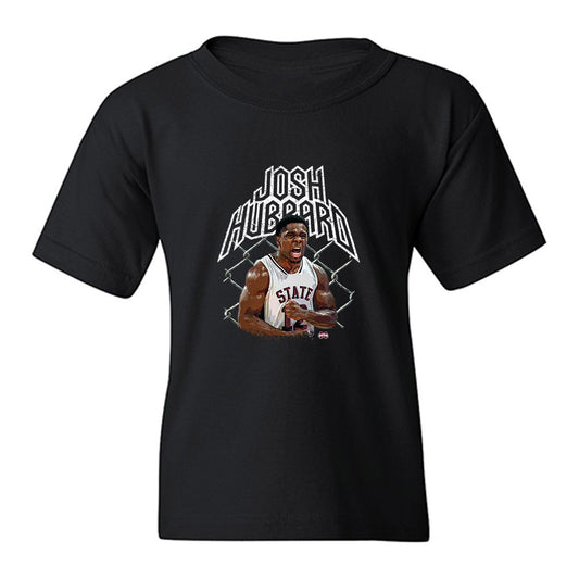 Mississippi State - NCAA Men's Basketball : Josh Hubbard - Collage Youth T-Shirt-0