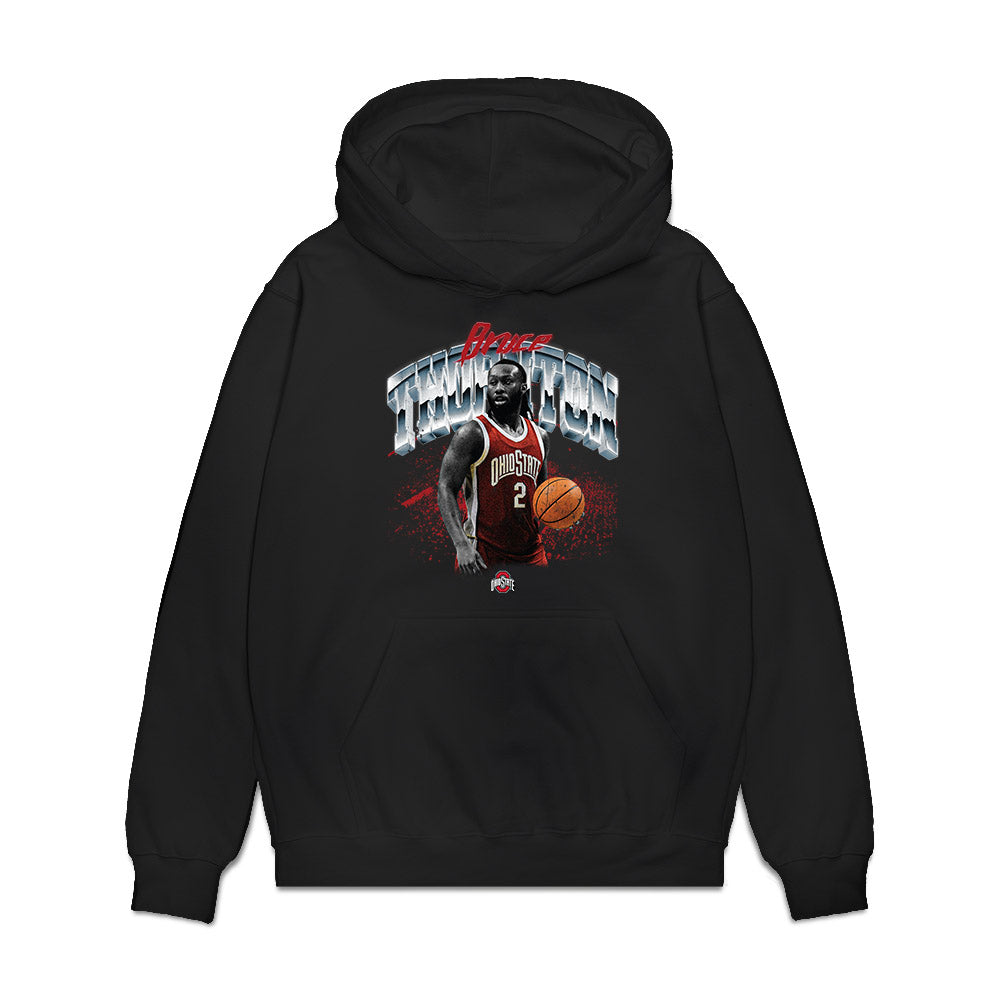 Ohio State - NCAA Men's Basketball : Bruce Thornton - Collage Premium Hooded Sweatshirt-0