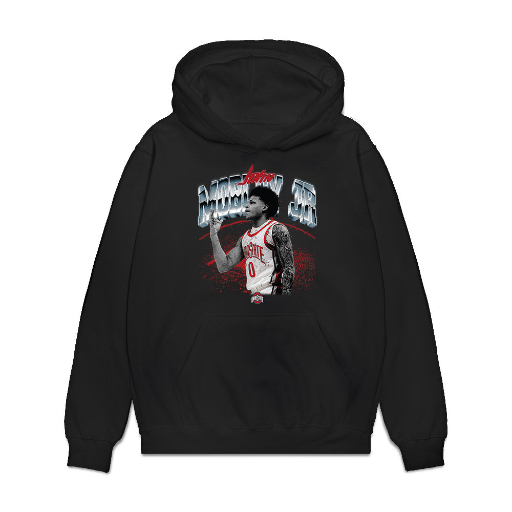 Ohio State - NCAA Men's Basketball : John Mobley Jr - Premium Hooded Sweatshirt-0