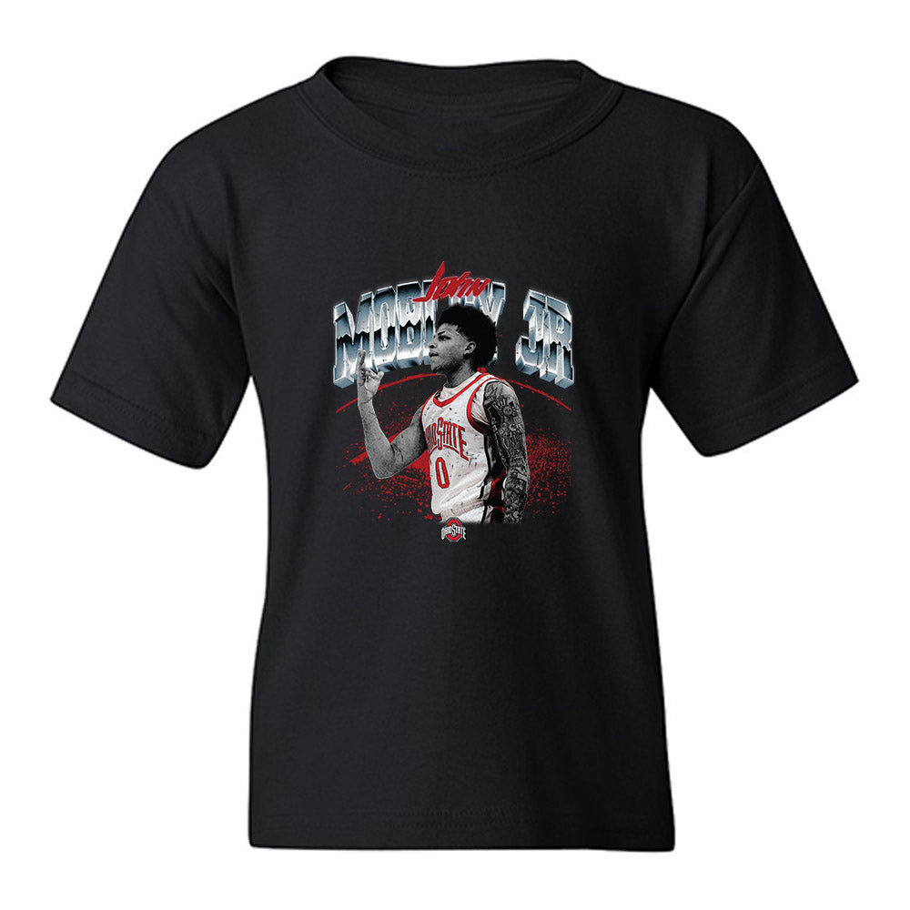 Ohio State - NCAA Men's Basketball : John Mobley Jr - Youth T-Shirt-0