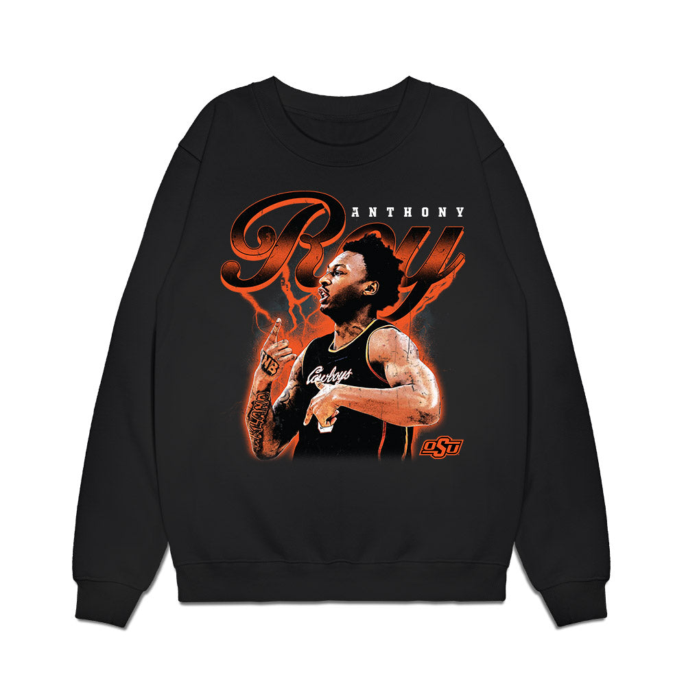 Oklahoma State - NCAA Men's Basketball : Anthony Roy - Collage Premium Crewneck Sweatshirt-0
