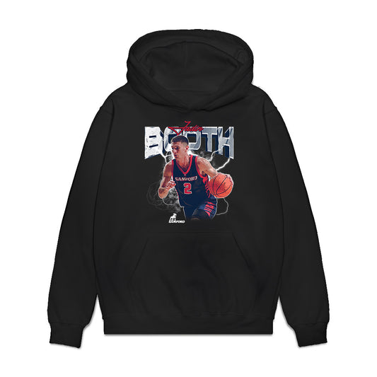 Samford - NCAA Men's Basketball : Jadin Booth - Collage Premium Hooded Sweatshirt-0