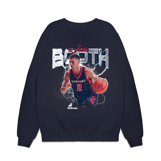 Samford - NCAA Men's Basketball : Jadin Booth - Collage Premium Crewneck Sweatshirt-0