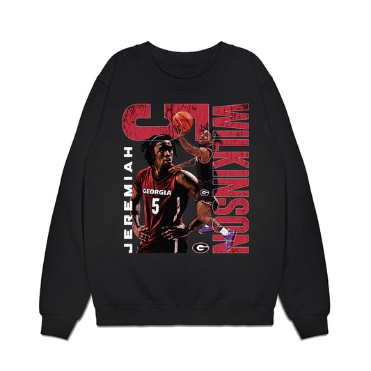 Georgia - NCAA Men's Basketball : Jeremiah Wilkinson - Collage Premium Crewneck Sweatshirt-0