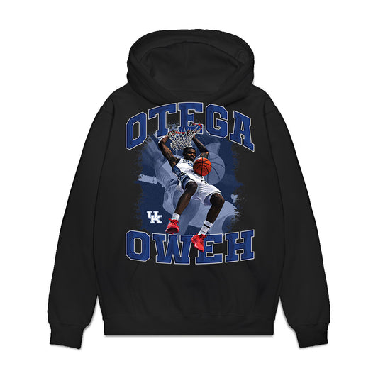 Kentucky - NCAA Men's Basketball : Otega Oweh - Collage Premium Hooded Sweatshirt-0