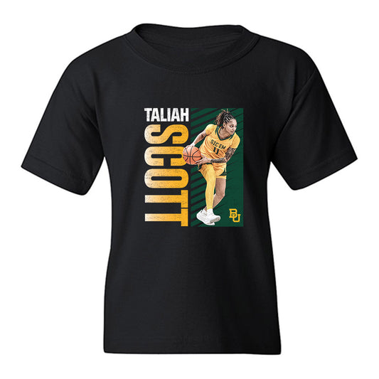 Baylor - NCAA Women's Basketball : Taliah Scott - Collage Youth T-Shirt-0