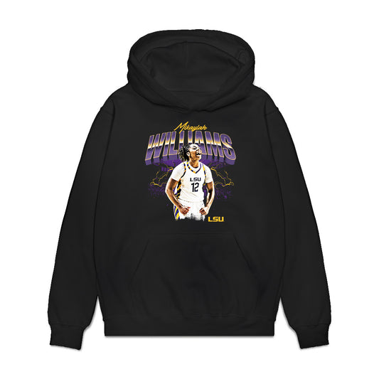 LSU - NCAA Women's Basketball : Mikaylah Williams - Collage Premium Hooded Sweatshirt-0