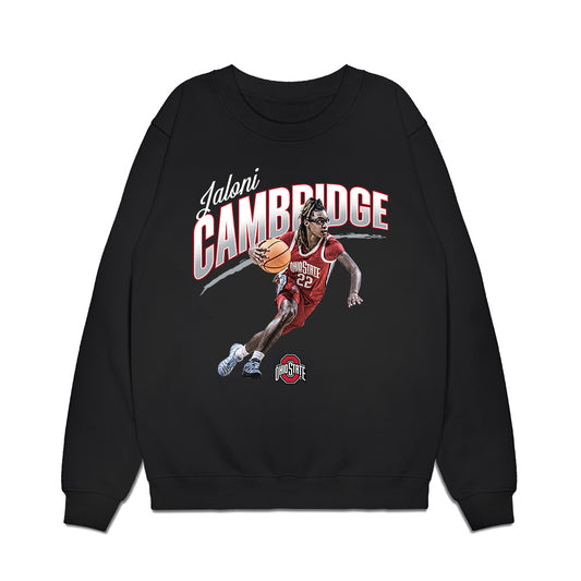 Ohio State - NCAA Women's Basketball : Jaloni Cambridge - Collage Premium Crewneck Sweatshirt-0