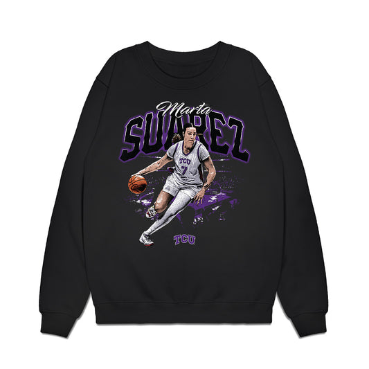 TCU - NCAA Women's Basketball : Marta Suarez - Collage Premium Crewneck Sweatshirt-0