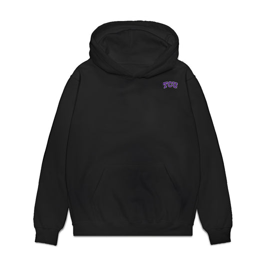 TCU - NCAA Women's Basketball : Marta Suarez - Collage Premium Hooded Sweatshirt-0