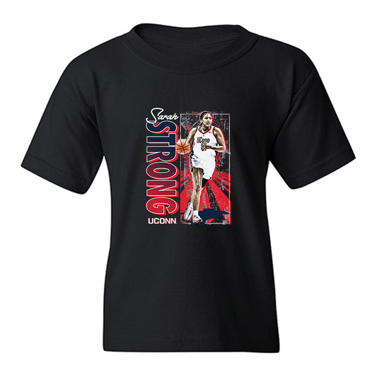UConn - NCAA Women's Basketball : Sarah Strong - Collage Youth T-Shirt-0