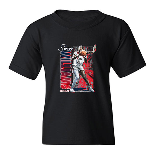 UConn - NCAA Women's Basketball : Serah Williams - Collage Youth T-Shirt-0