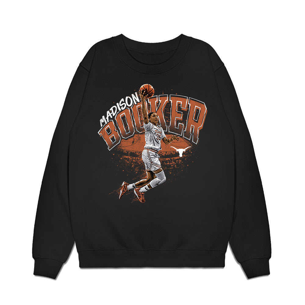 Texas - NCAA Women's Basketball : Madison Booker - Collage Premium Crewneck Sweatshirt-0