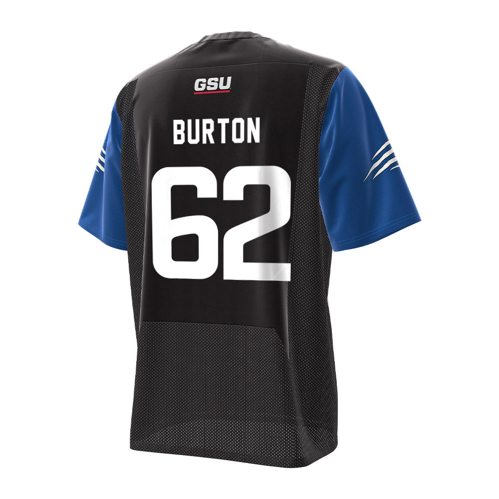Georgia State - NCAA Football : Jeff Burton - Under Armour® Football Jersey-1