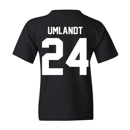 Oregon - NCAA Baseball : Ian Umlandt - Home Run Helmet Youth T-Shirt-1