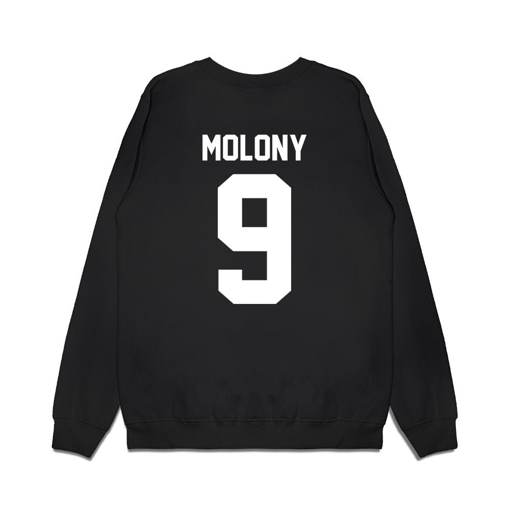 Oregon - NCAA Baseball : Maddox Molony - Home Run Helmet Premium Crewneck Sweatshirt-1