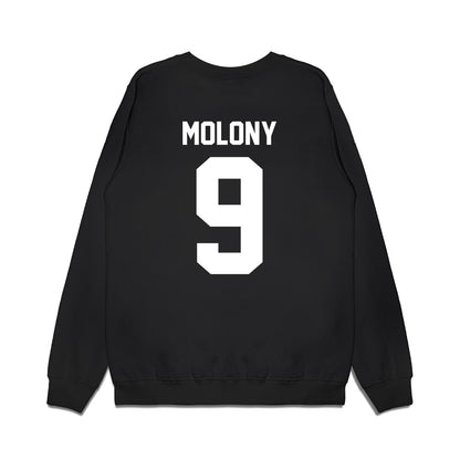 Oregon - NCAA Baseball : Maddox Molony - Home Run Helmet Premium Crewneck Sweatshirt-1