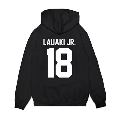 Oregon - NCAA Baseball : Naulivou Lauaki Jr. - Home Run Helmet Premium Hooded Sweatshirt-1