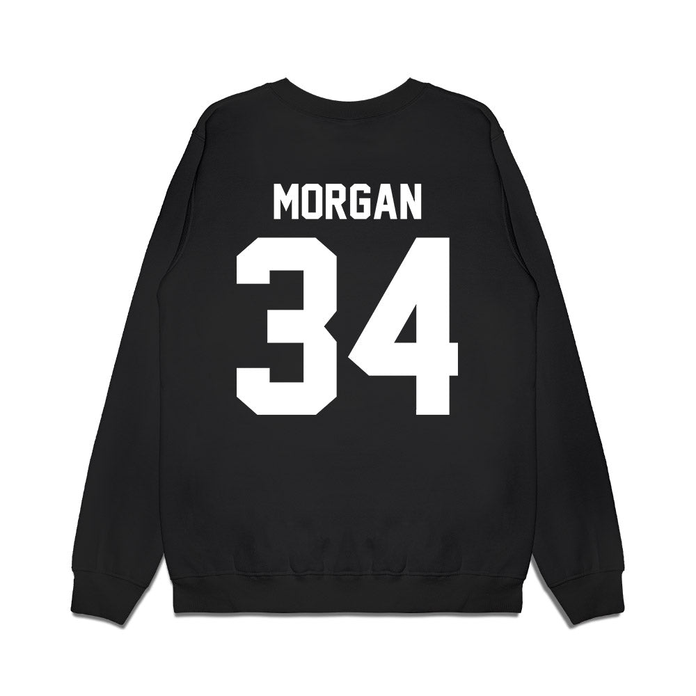 Oregon - NCAA Baseball : Owen Morgan - Home Run Helmet Premium Crewneck Sweatshirt-1