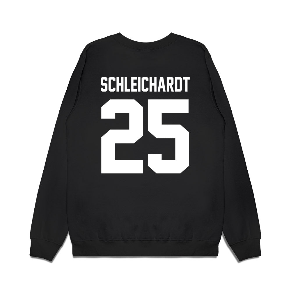 Oregon - NCAA Baseball : Josh Schleichardt - Home Run Helmet Premium Crewneck Sweatshirt-1