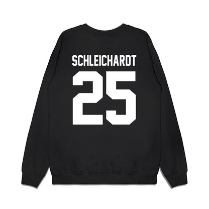 Oregon - NCAA Baseball : Josh Schleichardt - Home Run Helmet Premium Crewneck Sweatshirt-1