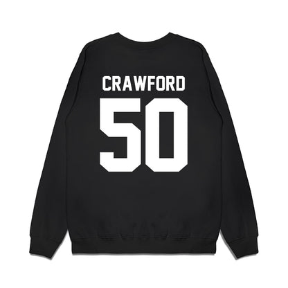 Oregon - NCAA Baseball : Blake Crawford - Home Run Helmet Premium Crewneck Sweatshirt-1
