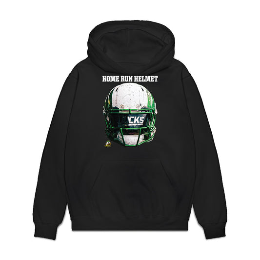 Oregon - NCAA Baseball : Ian Umlandt - Home Run Helmet Premium Hooded Sweatshirt-0